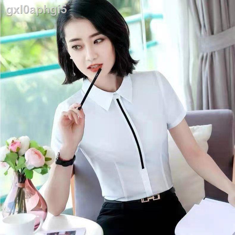 yangyangPhiên bản Hàn Quốc mới của mùa hè phụ nữ phỏng vấn áo sơ mi xu hướng quần đi làm nhỏ tươi chuyên nghiệp