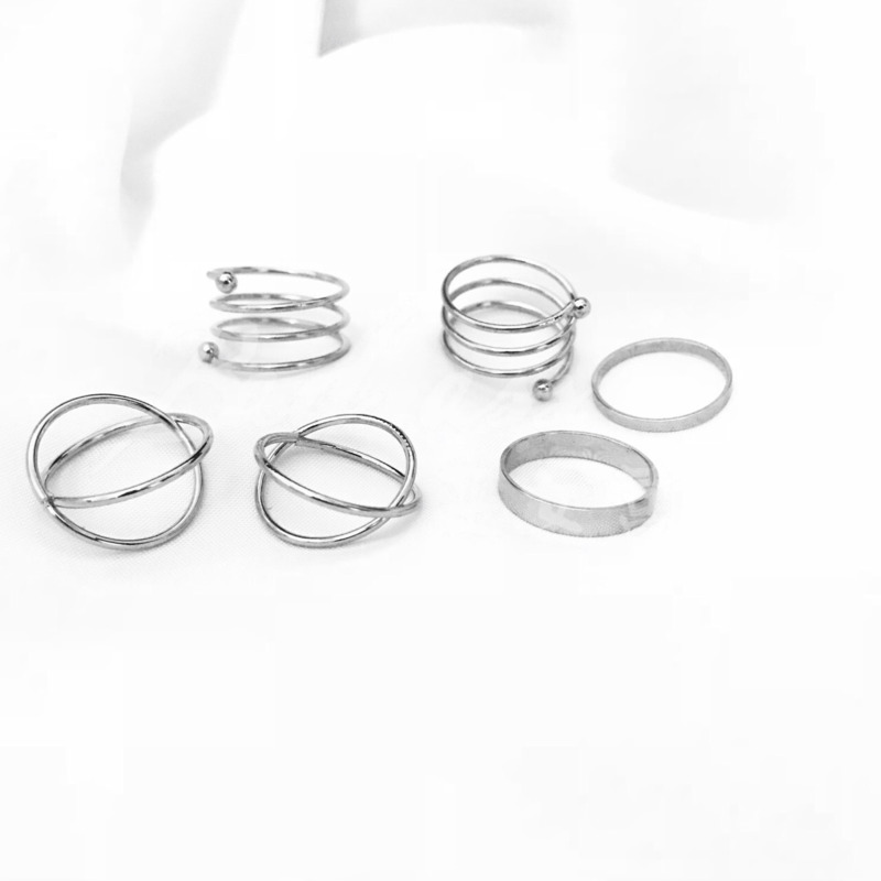 Set Nhẫn Phong Cách Harajuku Hàn Quốc 19793