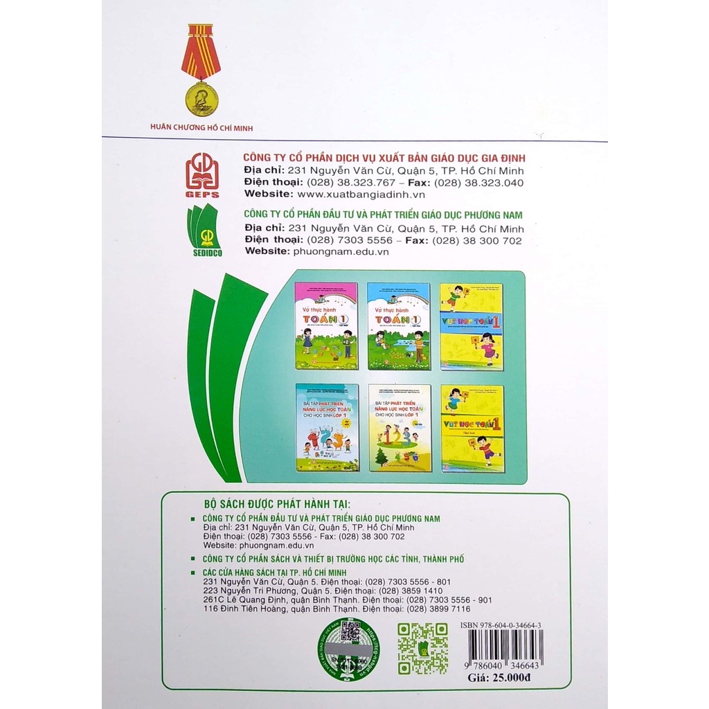 Sách Vở Thực Hành Toán 1 - Tập 1