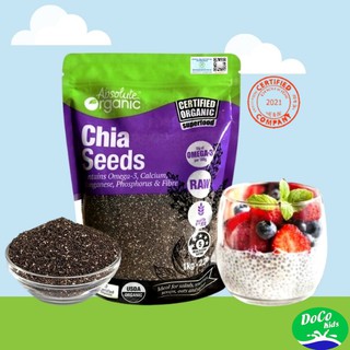 Hạt chia úc tím nhập khẩu úc 1kg - hạt chia absolute organic chia seeds - ảnh sản phẩm 1