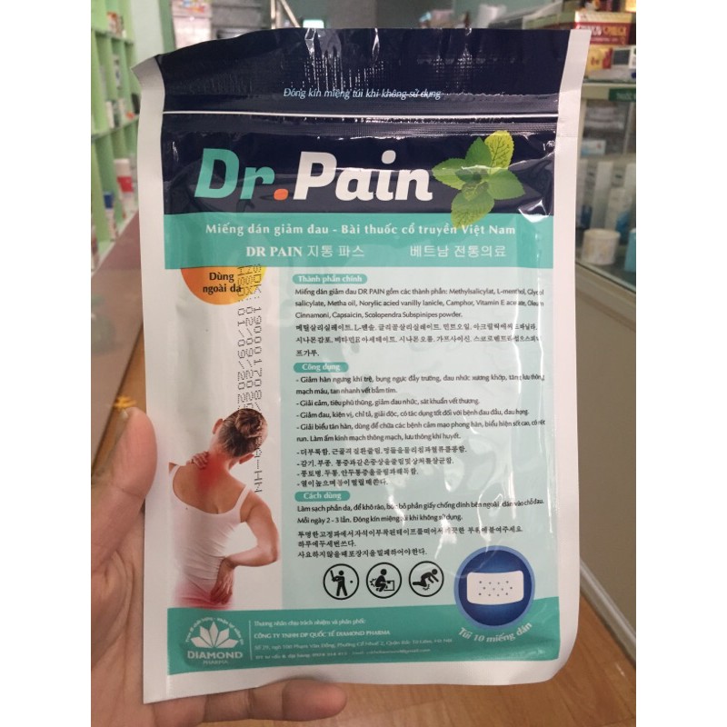 1 túi miếng dán xương khớp Dr.pain