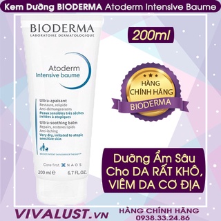 Kem Dưỡng Ẩm Chuyên Sâu Cho Da Rất Khô Và Viêm Da Cơ Địa Bioderma Atoderm Intensive Baume (200ml)