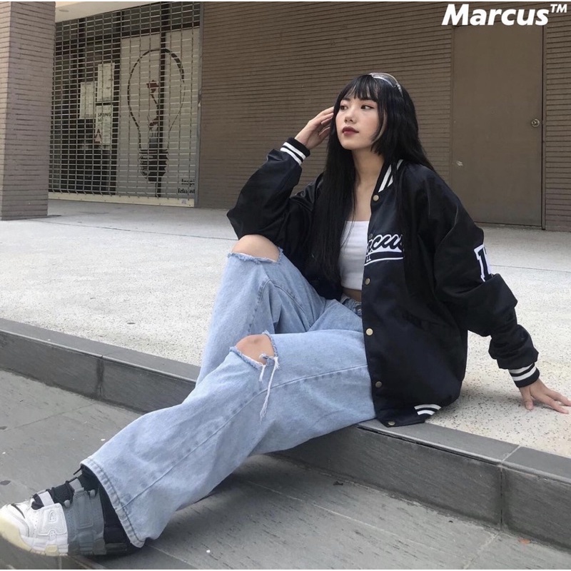 Áo khoác bomber bóng chày dù SIGNATURE MAICUS basic nam nữ unisex form rộng oversi