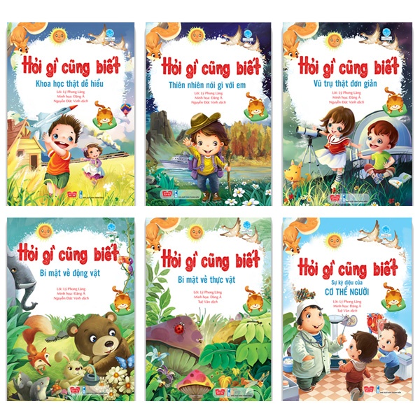 Sách - Hỏi gì cũng biết - Vũ trụ thật đơn giản - bộ 6 cuốn có mã lẻ