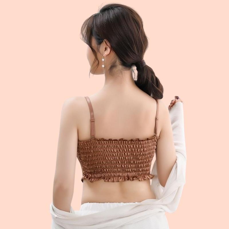 Áo Lót Nữ 2 Dây Su Official Áo Bra Nâng Ngực Phi Lưng Thun 00881