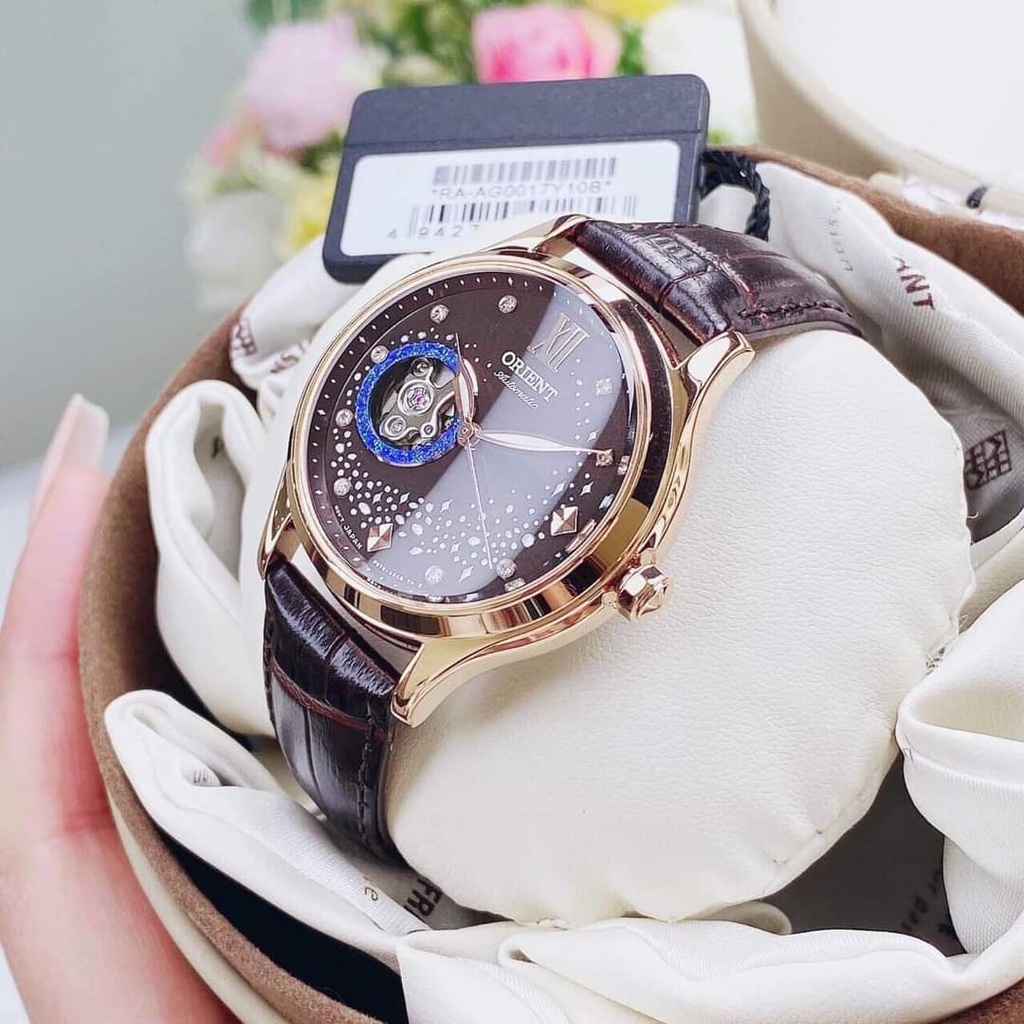 Đồng hồ nữ chính hãng Orient RA-AG0017Y10B - Máy Automatic - Kính Sapphire - Dây da