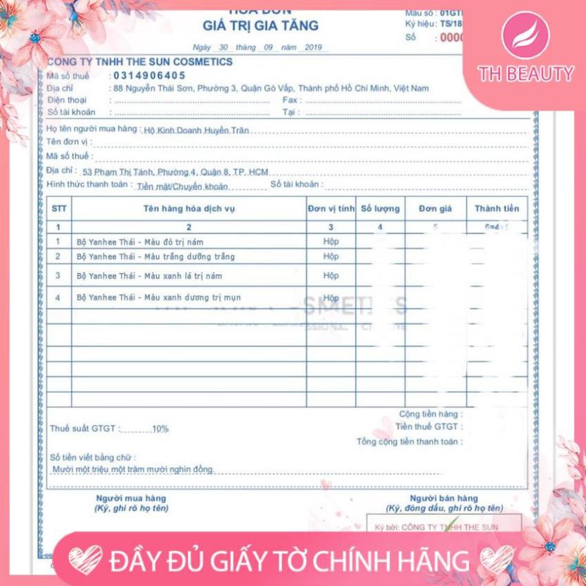 &lt;Thật 100%&gt; Bộ sản phẩm Yanhee Thái 4 chức năng chuyên dưỡng da (Nám, mụn, trắng da, tàn nhang)