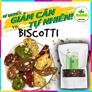 Bánh BISCOTTI 500gr nguyên cám Mix 5 vị, Bánh ăn kiêng giảm cân không đường dành cho người béo, tiểu đường