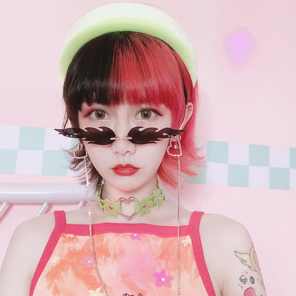 SOMEDAYZL Kính Mát Hình Ngọn Lửa Chống Tia UV400 Sang Trọng