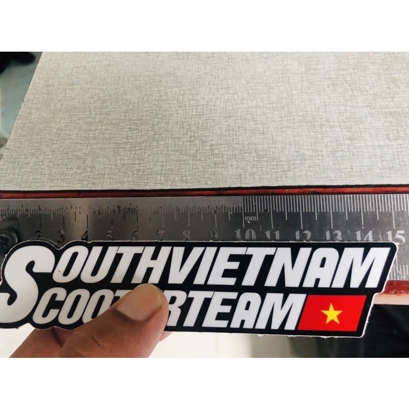 Tem logo  SouthVietNam Scooterteam 15cm