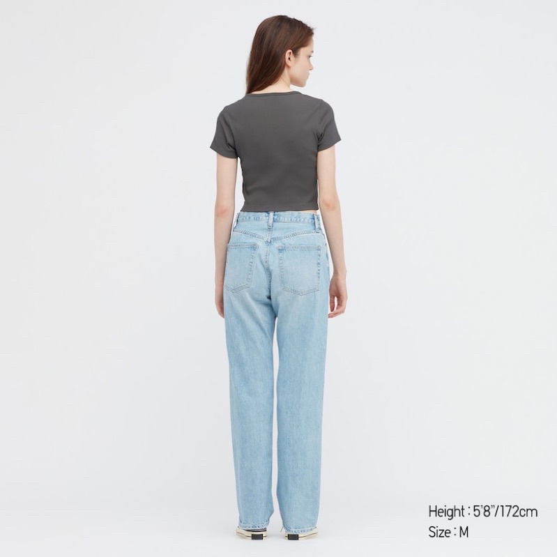 🌹☘️❤️ Áo thun Uniqlo croptop thun gân