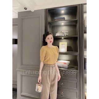 Áo len vặn thừng tay lỡ