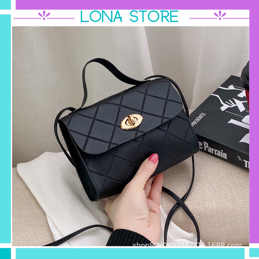 Túi xách đeo chéo nữ da mềm nhỏ xinh giá rẻ thời trang đi chơi đẹp nhiều màu dành cho nữ LONA STORE T16