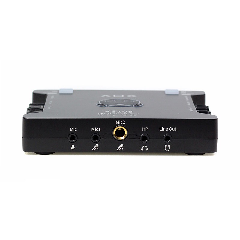 Sound Card XOX KS108 chuyên dùng cho thu âm, hát karaoke, Livestream, Sound card K10 Bản Quốc Tế, Tiếng Anh