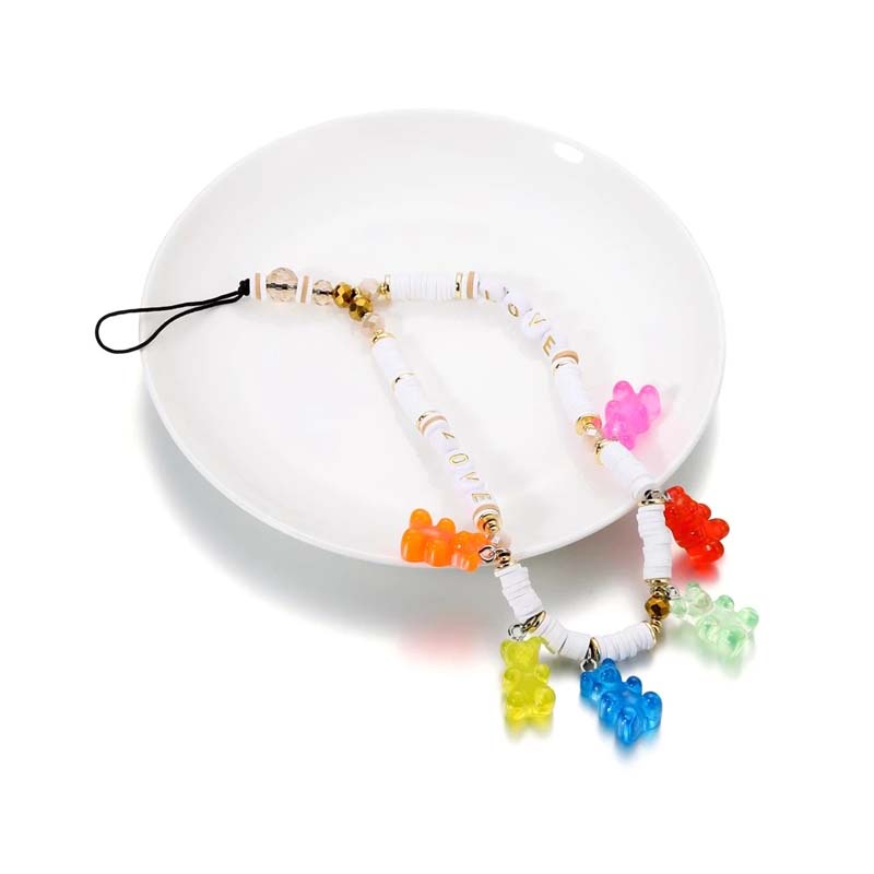 Set 10 Mặt Dây Chuyền Hình Gấu Gummy Bằng Nhựa Resin Đa Năng Dễ Thương