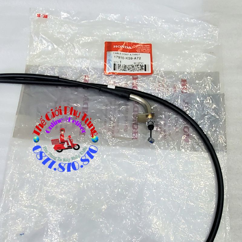 [Ảnh thật][Chính hãng] DÂY GA KÉO VARIO, CLICK 150 ZIN MỚI 17910-K59-A72