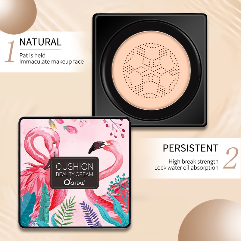 Gouache Foundation, mịn và sáng, kiểm soát dầu, che khuyết điểm, sẹo, siêu chống thấm nước, không bết dính, cọ tích hợp