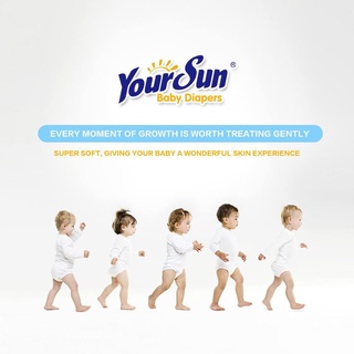 Combo bỉm yoursun dán xuất âu mỹ siêu thấm hút đủ size s360 m312 l272 - ảnh sản phẩm 6