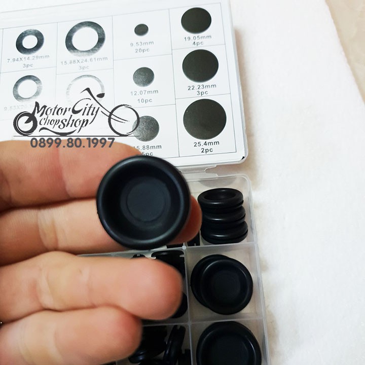 Bộ 125 Gioăng O-ring cho van xilanh, đường ống nước, ống ô tô