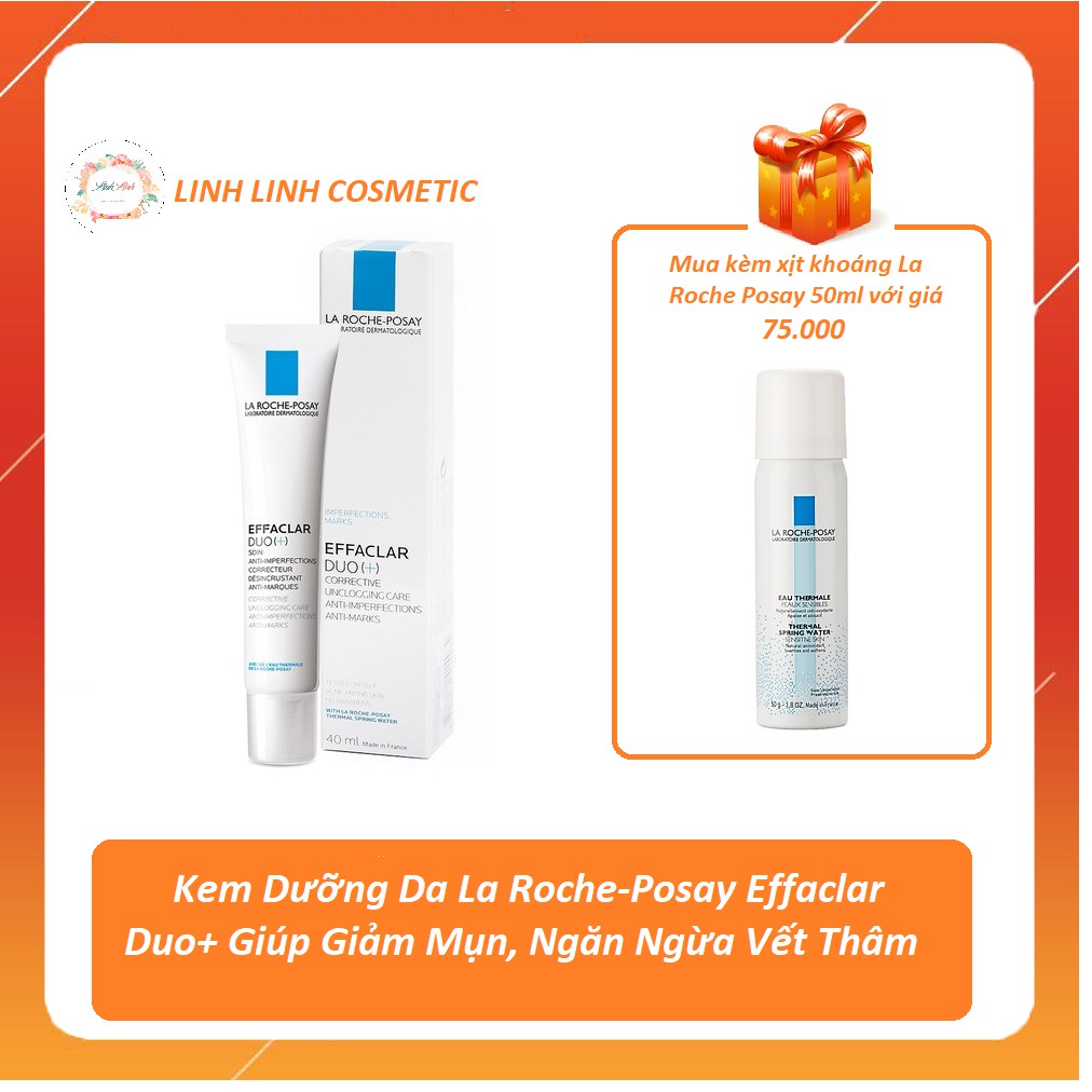 Kem mụn Effaclar DUO+ La Roche-Posay 40ml