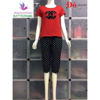 ĐŨI THÊU quần Cotton Trơn Đồ bộ mặc nhà Big Size