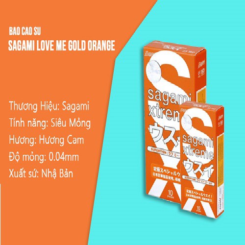 [COMBO][CHÍNH HÃNG] BỘ 3 Hộp Bao cao su Sagami Xtreme White;Loveme Orange &amp; Feel Longtime_Gân gai, siêu mỏng và kéo dài.