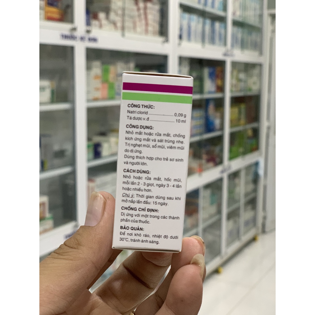 Efticol dung dịch nước muối sinh lý - Natri clorid 0,9%  an toàn cho trẻ sơ sinh