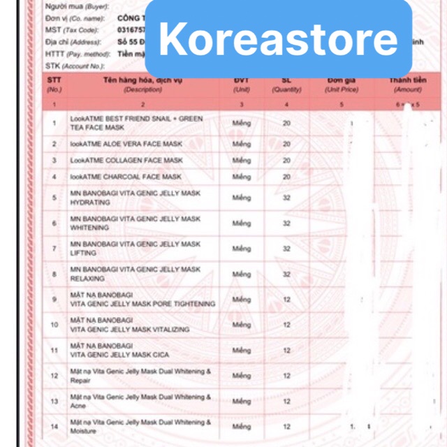 [Mã ICBBACK1219 hoàn 20K xu đơn 0Đ] Mặt nạ Vita Genic Banobagi Jelly Mask Hàn Quốc Dưỡng Trắng Da KoreaStore | BigBuy360 - bigbuy360.vn