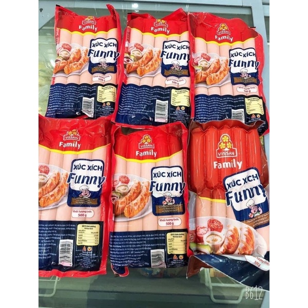 (Chỉ giao hỏa tốc HCM) Xúc Xích Visan Funny gói 10 chiếc- 500g
