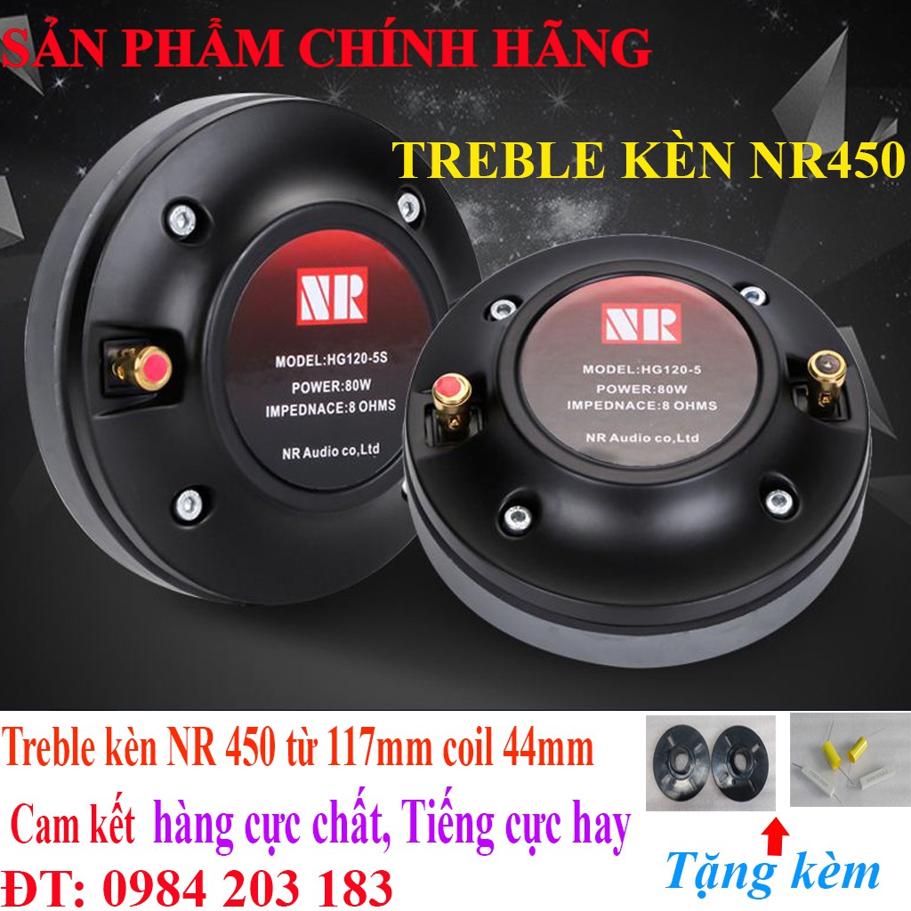 Treble kèn TITAN CHÍNH HÃNG NR450 từ 117mm coil 44mm- [1ĐÔI]