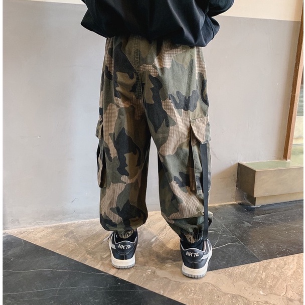 QB260 - Quần jogger rằn ri sz 100-150, quần kaki thời trang cho bé thu đông 2022