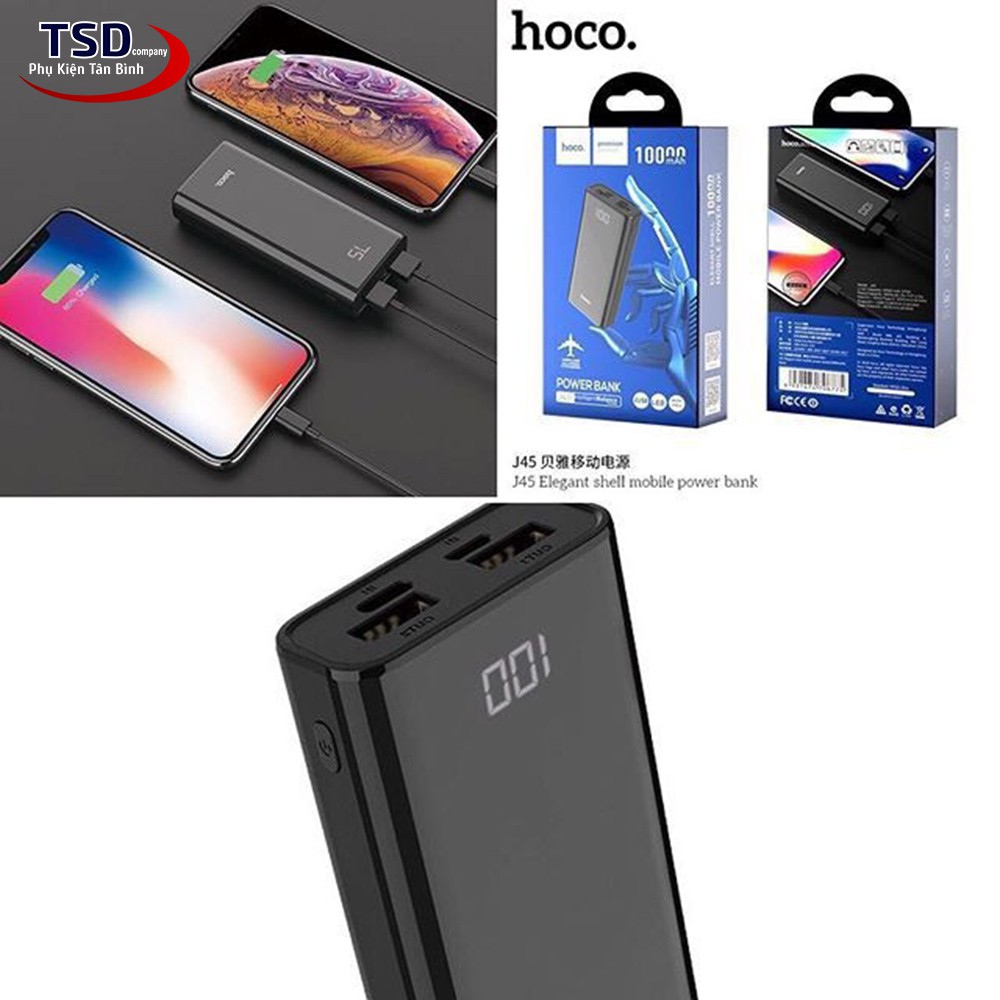 Pin Dự Phòng Hoco J45 dung lượng 10000mAh chính hãng