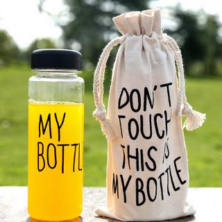 Túi đựng bình nước 500ml in chữ my bottle