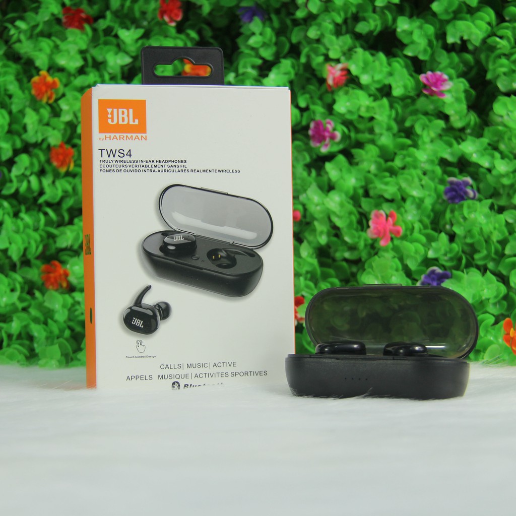 Tai nghe bluetooth 2 tai không dây JBL kèm dock sạc tws4 (Giao màu ngẫu nhiên) | BigBuy360 - bigbuy360.vn