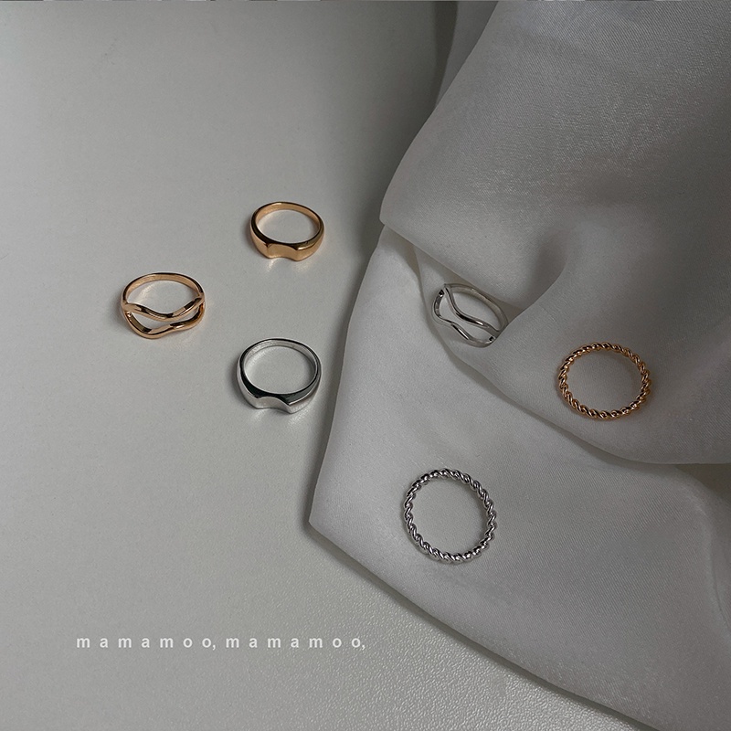 Set Nhẫn Ba Món Phong Cách Retro Thời Trang 19A1054