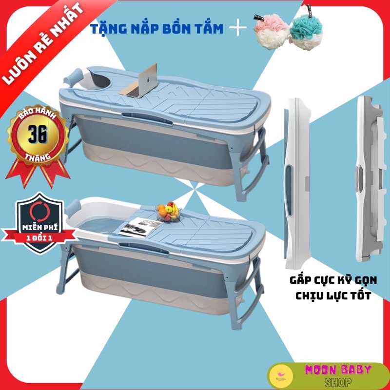 Bồn tắm gấp gọn cho người lớn, gia đình tắm, xông hơi thư giãn chất liệu nhựa PP và Silicon Loại 1 [ Bảo Hành 3 năm ]