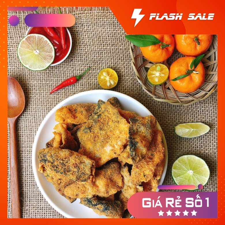Da cá trứng muối hoàng kim Eric's Food 200g, thơm giòn, thấm vị, ăn vặt Sài Gòn vừa ngon vừa rẻ