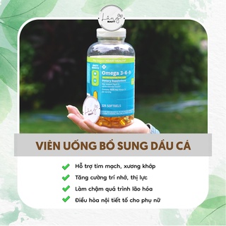 Hàng mỹ omega 369, viên uống omega 3-6-9 heart health 325 viên của mỹ