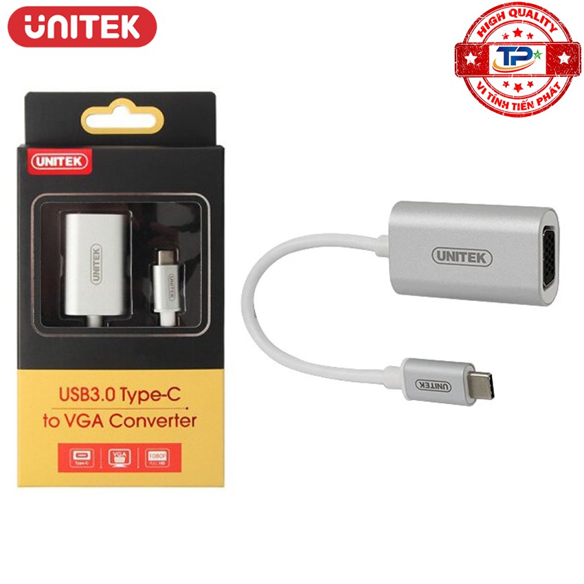 Bộ chuyển USB 3.1 Type-C sang cổng VGA Unitek Y-6315