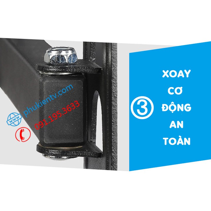 Giá treo tivi xoay đa năng 17- 32 - 40 - 43 inch - Hàng nhập khẩu - Model mới nhất CP104 [ Rẻ Hơn NB P4 ]