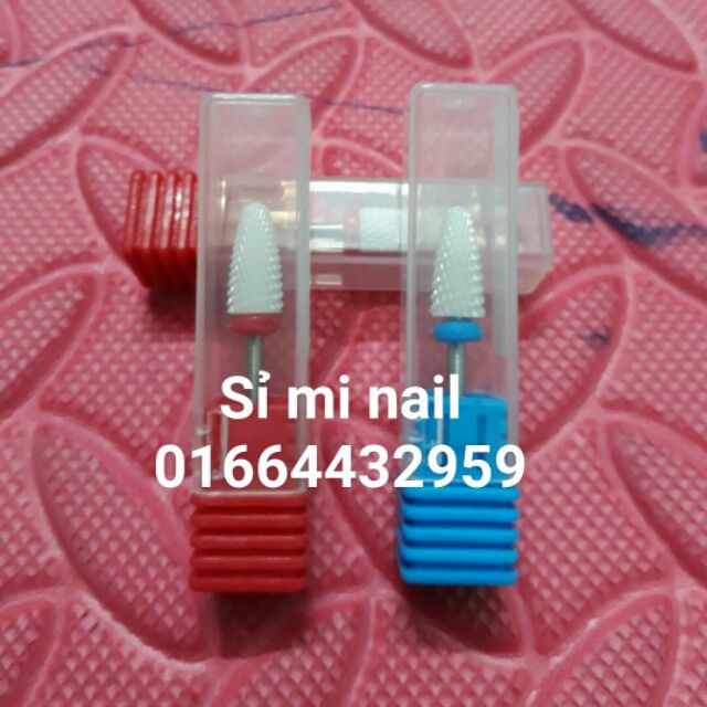 Đầu mài sứ dạng parabol lắp máy mài móng cực tốt