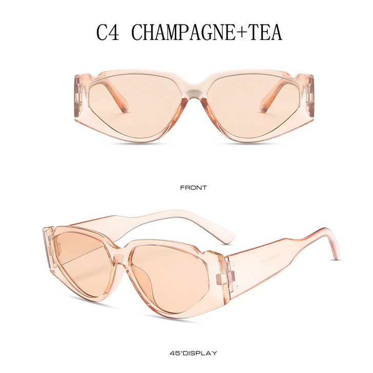 Kính Mát Mắt Mèo Màu Đen Phong Cách Hip Hop Thời Trang Cho Nữ