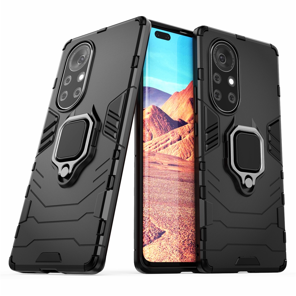 Ốp Điện Thoại 2 Trong 1 Kèm Nhẫn Đỡ Từ Tính Cho Huawei P50 Pro P40 Lite Y7A Y7 2020 Y9A Y8S Y7P Y6P Y5P Y8P Nova 8 7 Pro 8 7 SE