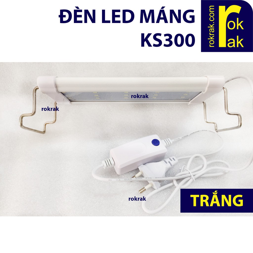 GIÁ SỈ-Đèn LED máng VipSun KS-300 cho bể cá, hồ thủy sinh size 30-35cm