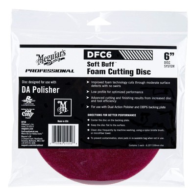 Meguiar's Phớt đánh bóng bằng mút bước 1 DFC6 - Soft Buf DA Foam Cutting Disc, 6 in