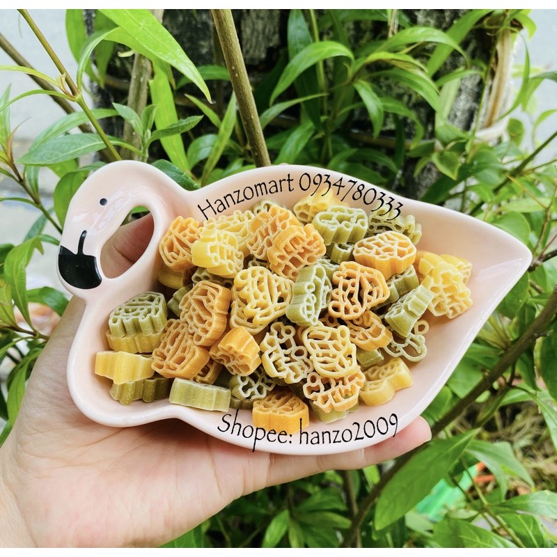 Nui hình thú rau củ Organic cho bé 100gr