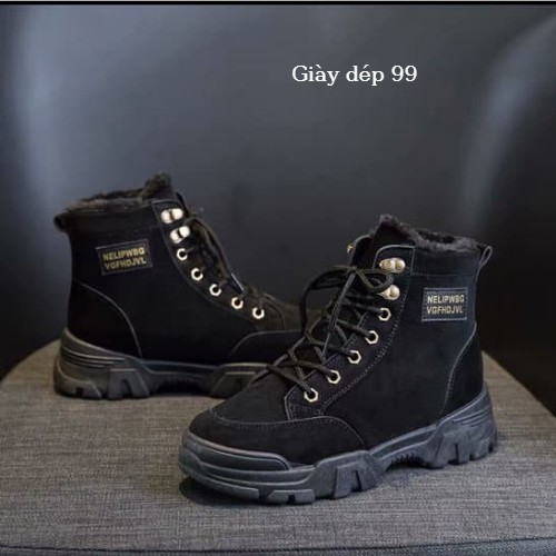 Boot nữ - giầy bốt nữ cao cổ phong cách hàn quốc lót nỉ bên trong hàng quảng châu cao cấp hot trend năm 2021 | BigBuy360 - bigbuy360.vn