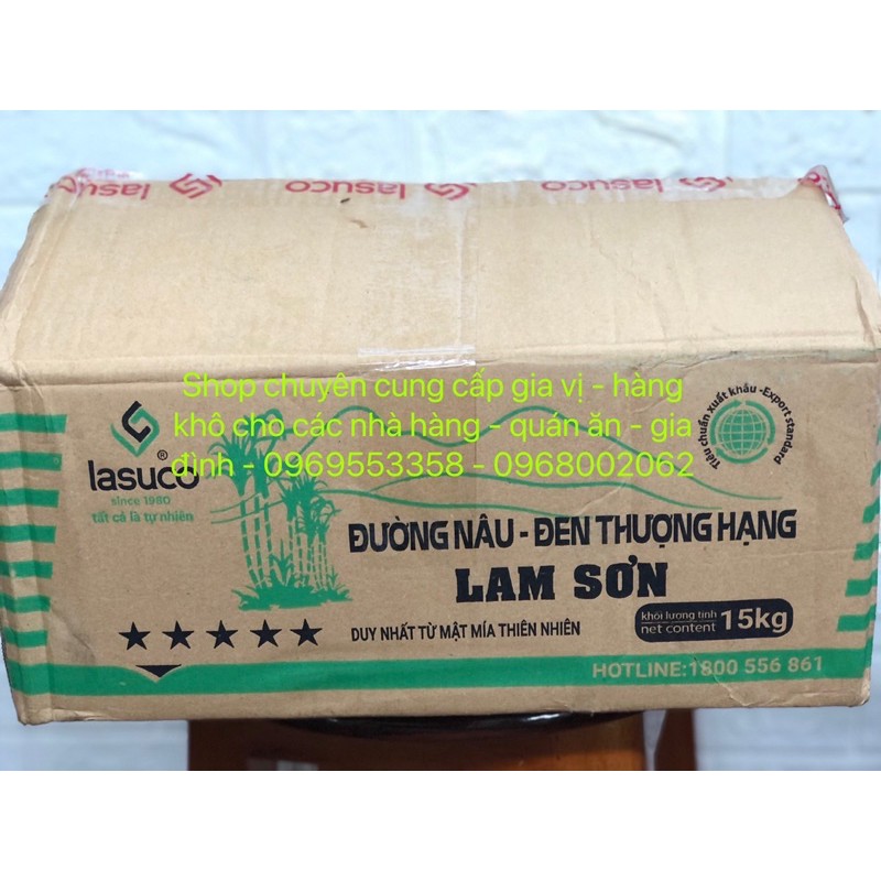 [GIÁ SỈ] 1kg Đường thô mật mía - đường phên - đường nâu đen LAM SƠN chuẩn nuôi nấm nước kefir, nấu chè, làm bánh trôi