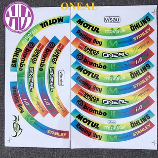Bộ tem ONEAL dán vành bản to - MS004