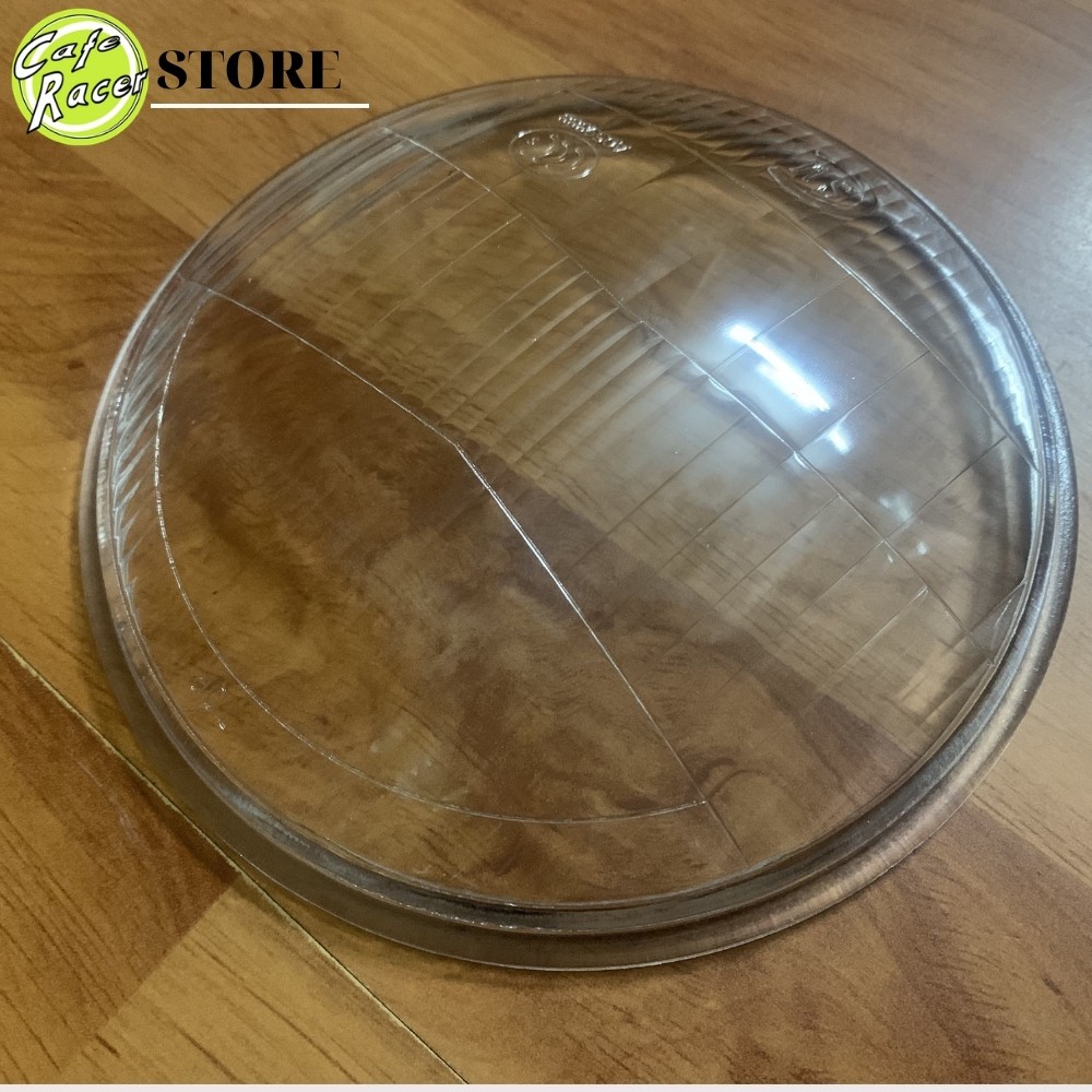 Mặt kính thay thế cho đèn pha xe máy độ CAFE RACER classic Su GN loại gáo đèn tròn 6,5 icnh